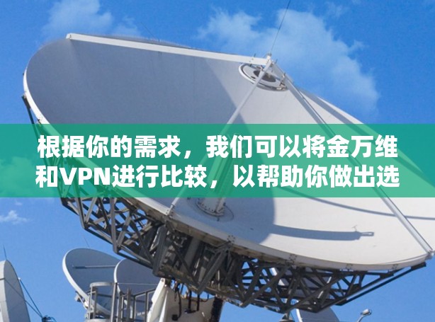 根据你的需求，我们可以将金万维和VPN进行比较，以帮助你做出选择