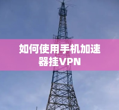 如何使用手机加速器挂VPN