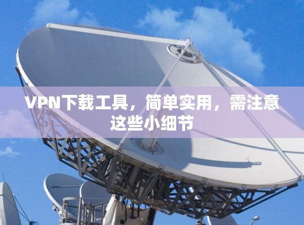 VPN下载工具，简单实用，需注意这些小细节