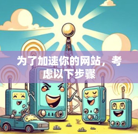 为了加速你的网站，考虑以下步骤